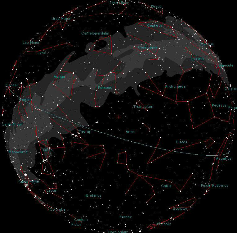 Der Sternenhimmel Mitte Dezember von La Palma aus gesehen
