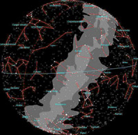 So stellt sich der Himmel über La Palma im Februar dar