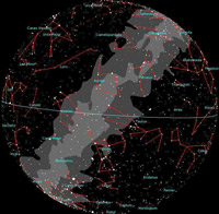 Himmelsbeobachtung auf La Palma, hier der Januarhimmel