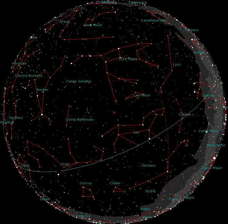 Der Sternenhimmel Mitte Mai von La Palma aus gesehen